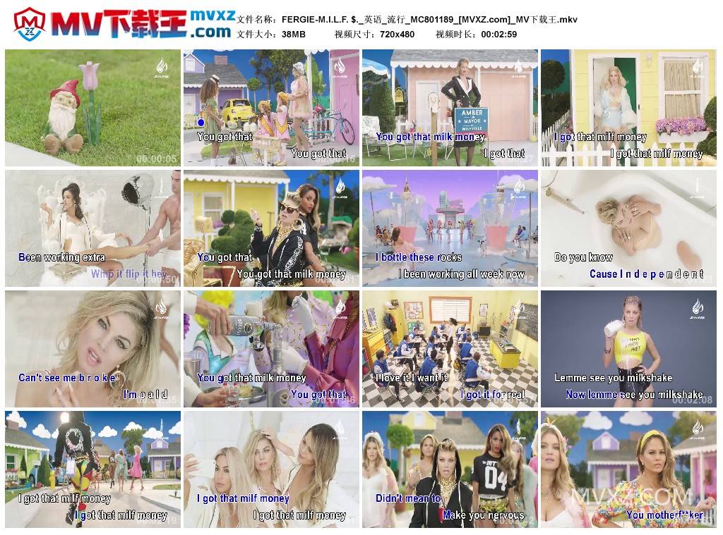 FERGIE-M.I.L.F. $._英语_流行_MC801189